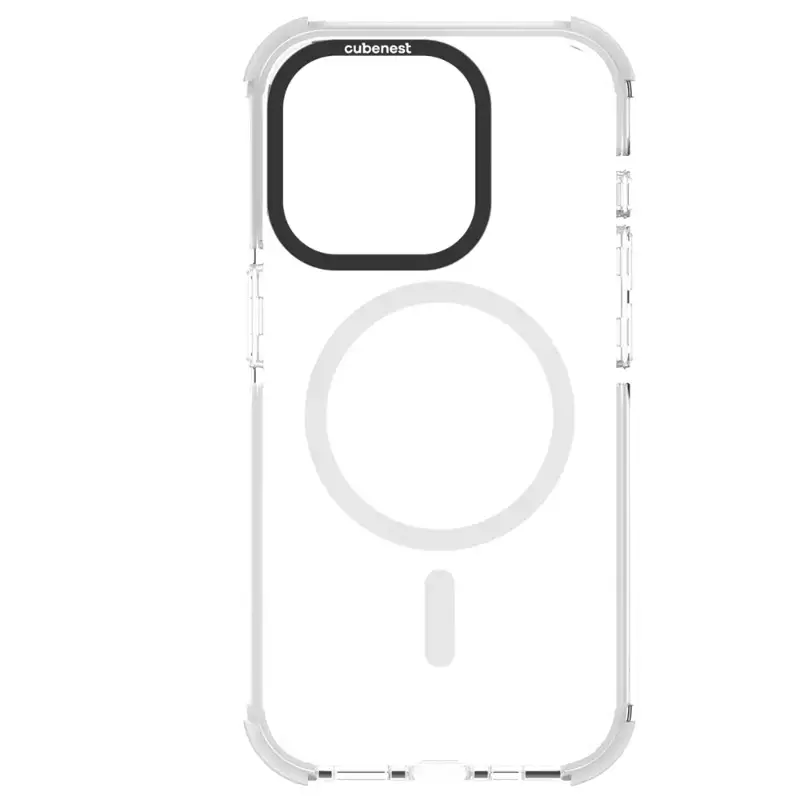 Cubenest Etui iPhone 15 Pro MagPro Strong Guard biały